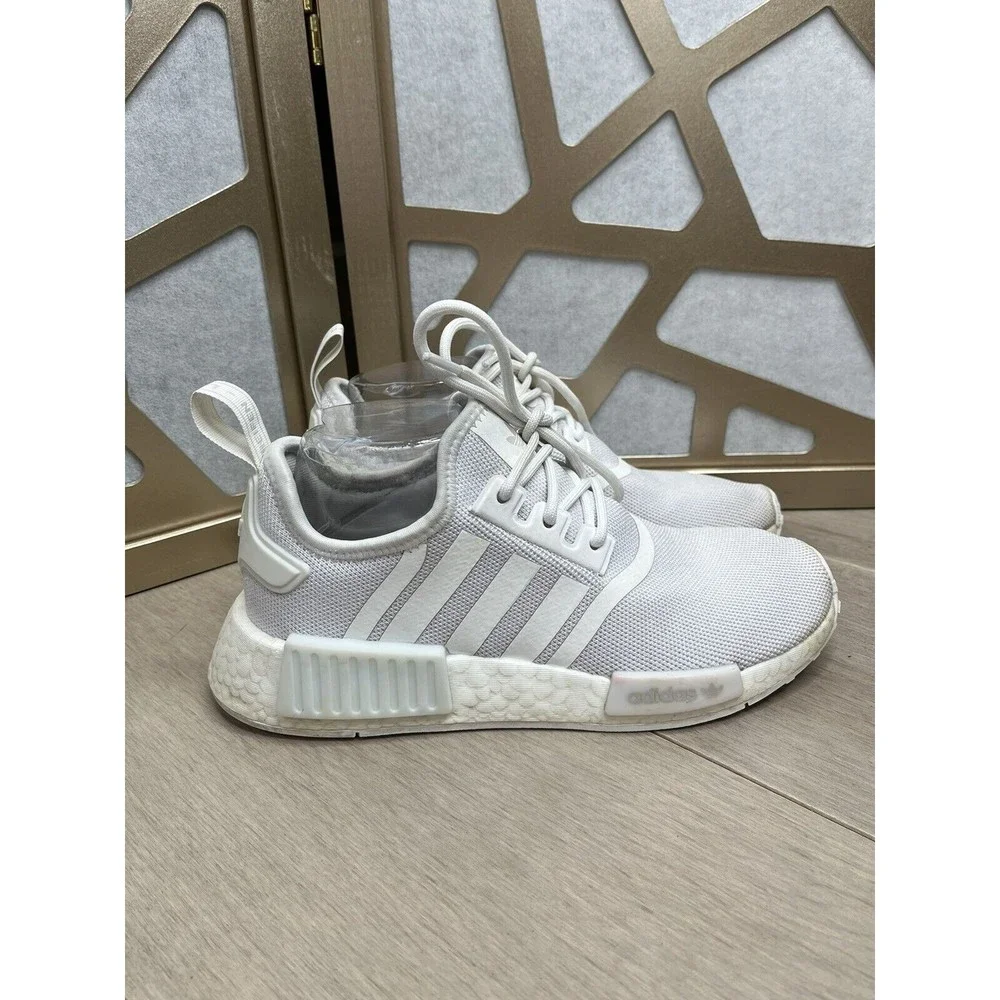 Adidas NMD_R1 refind J PRIMEBLUE Cloud White Big girls 5 youth sneakers shoes